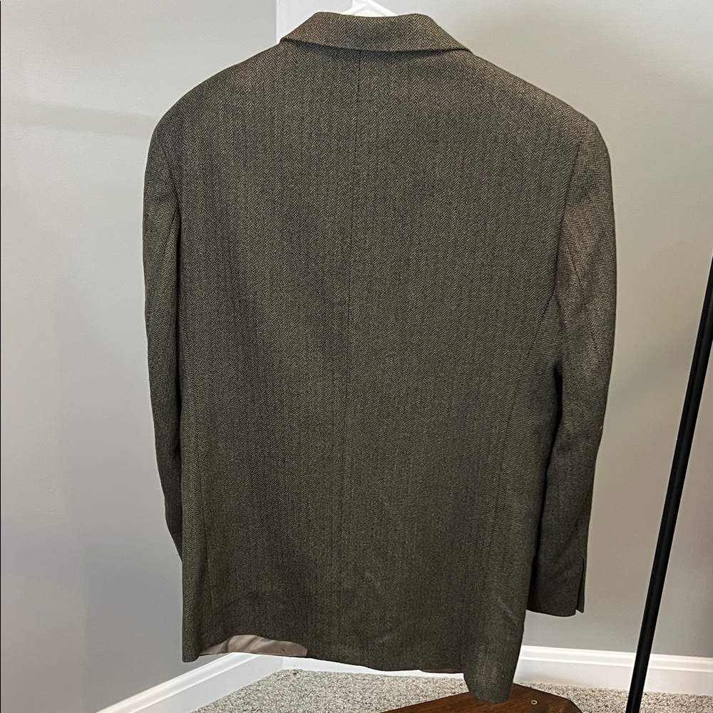 Men's Brown Blazer | Lambswool Blazer | Gianfranco Ruffini Sport Coat - Picture 3 of 6